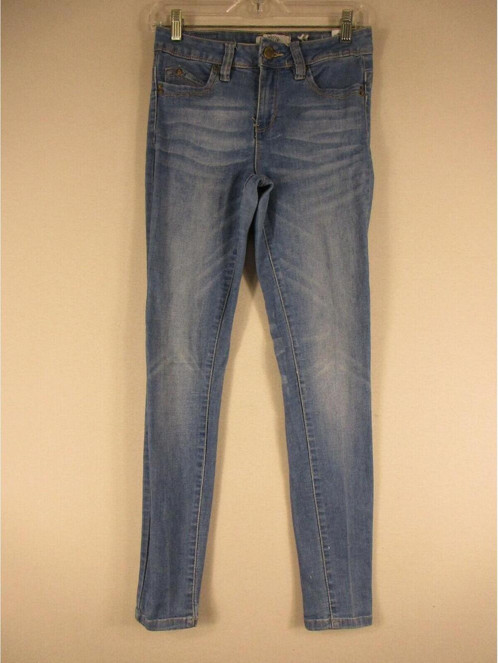 Wanna Betta Butt Jeans Womens 5/27 Light Wash Skinny Stretch Low Rise Blue Denim